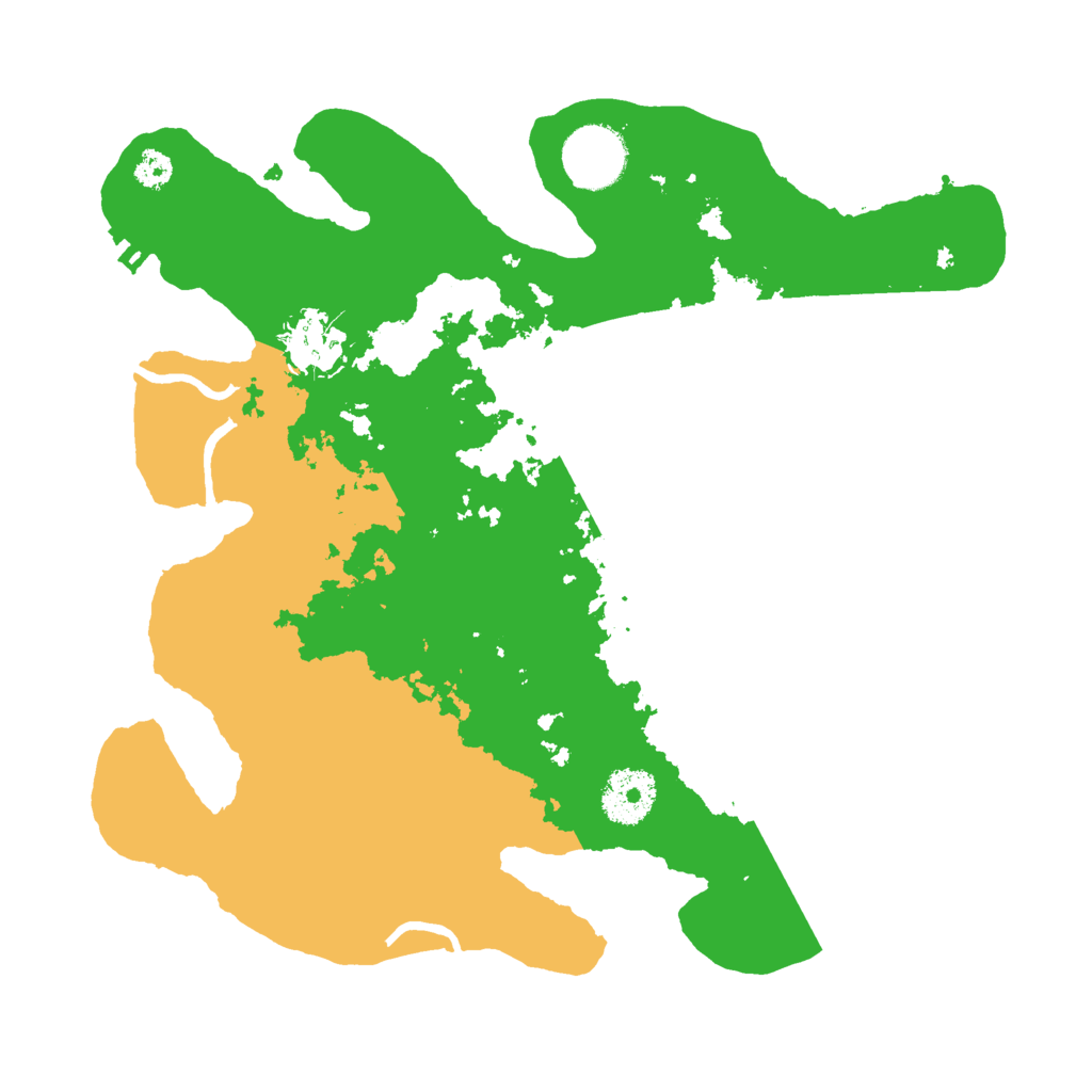 Biome Rust Map: Procedural Map, Size: 3000, Seed: 92494