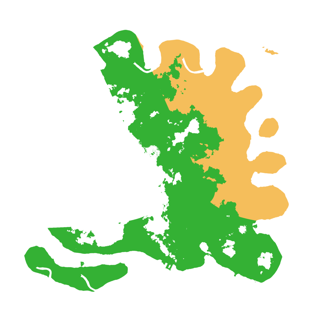 Biome Rust Map: Procedural Map, Size: 3500, Seed: 9811257