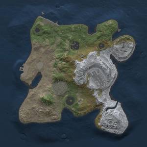 Thumbnail Rust Map: Procedural Map, Size: 2500, Seed: 432423, 8 Monuments