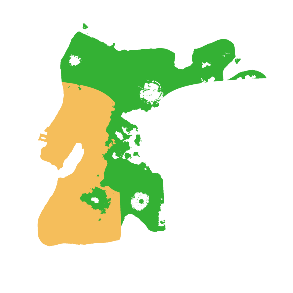 Biome Rust Map: Procedural Map, Size: 2500, Seed: 432423