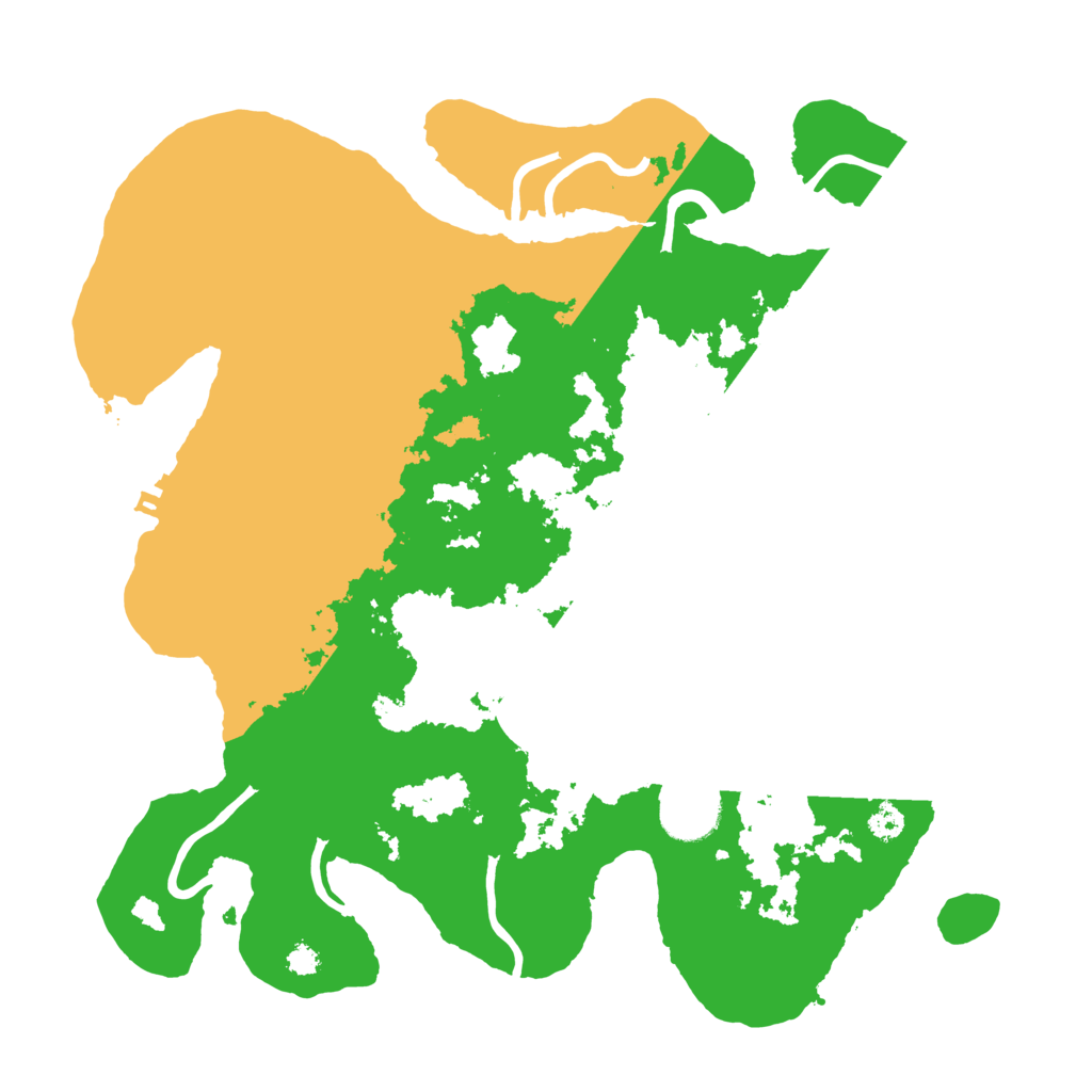 Biome Rust Map: Procedural Map, Size: 3200, Seed: 6899