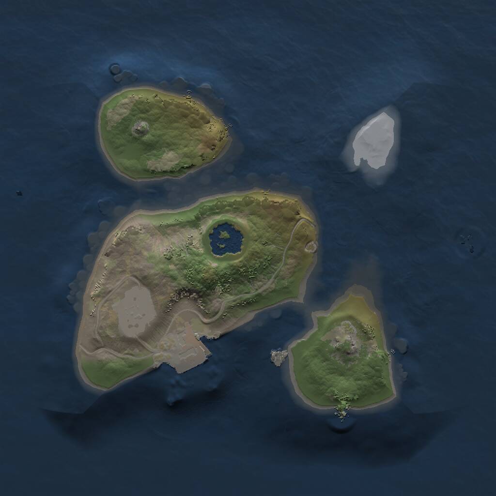 Rust Map: Procedural Map, Size: 1500, Seed: 1583766155, 1 Monuments