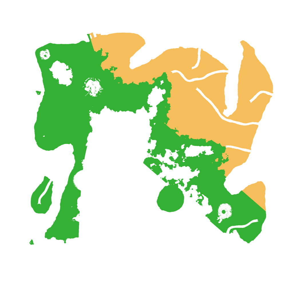 Biome Rust Map: Procedural Map, Size: 3000, Seed: 25613