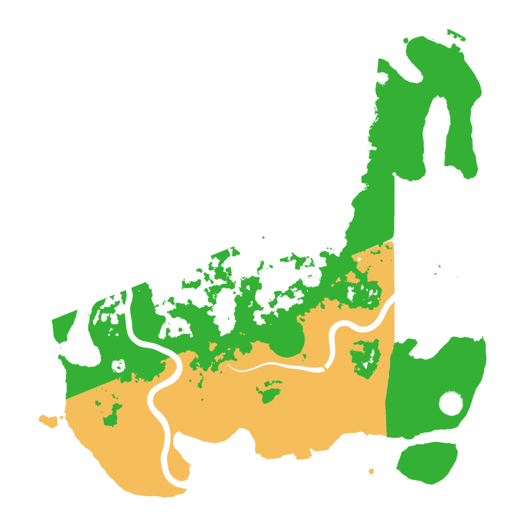 Biome Rust Map: Procedural Map, Size: 3900, Seed: 290953