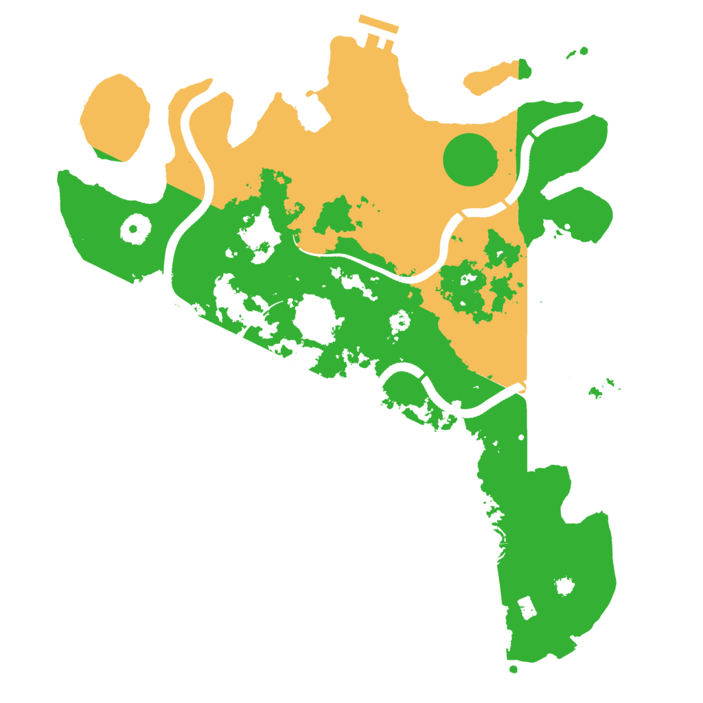 Biome Rust Map: Procedural Map, Size: 3500, Seed: 405161518