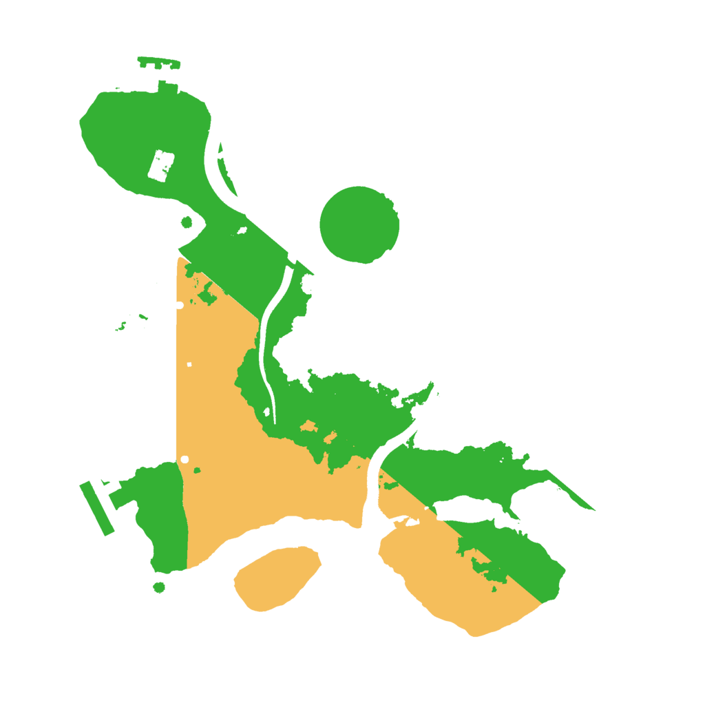 Biome Rust Map: Procedural Map, Size: 2500, Seed: 897072