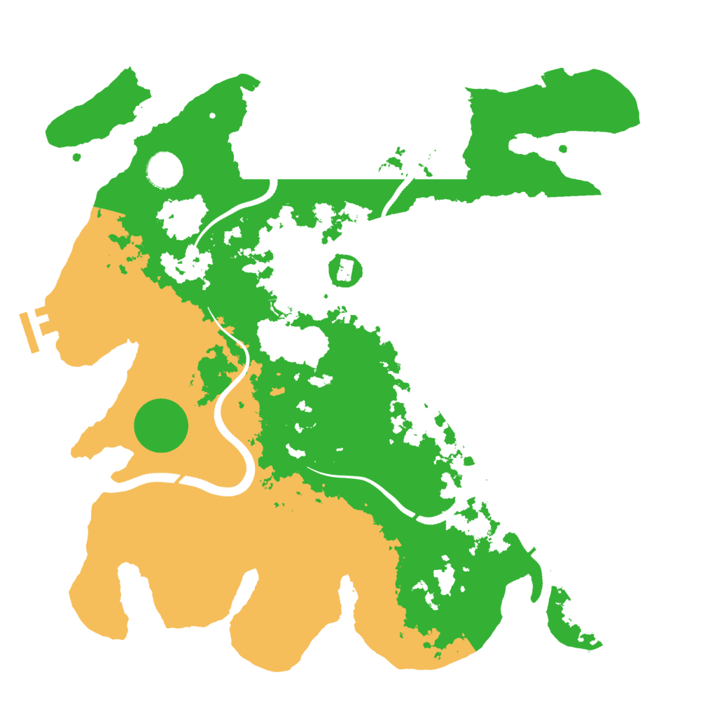 Biome Rust Map: Procedural Map, Size: 3500, Seed: 1382875848