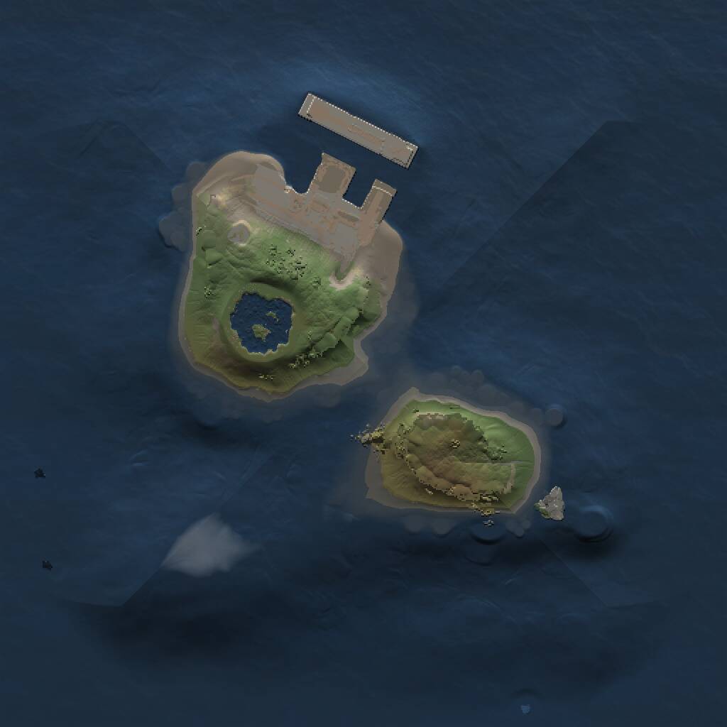 Rust Map: Procedural Map, Size: 1200, Seed: 6042023, 2 Monuments