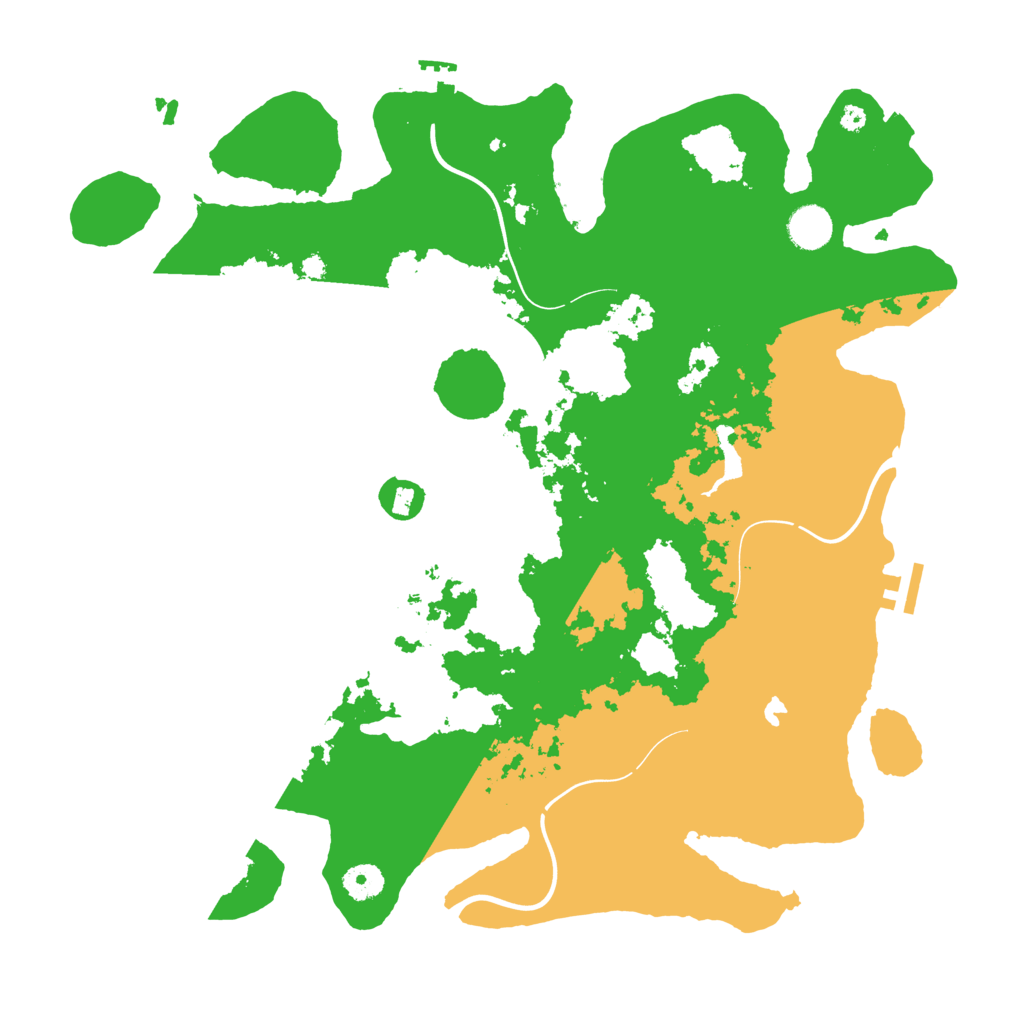 Biome Rust Map: Procedural Map, Size: 4050, Seed: 1067066232