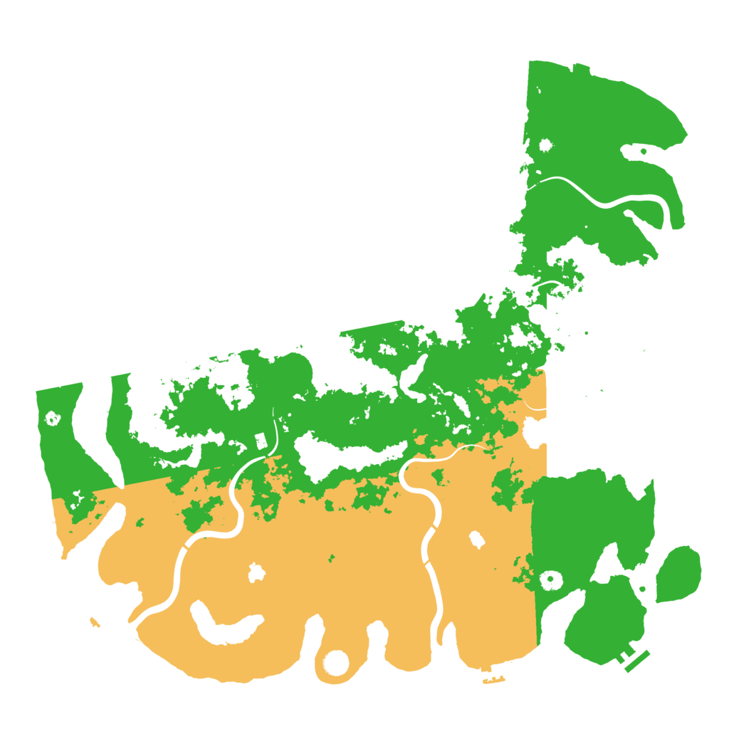 Biome Rust Map: Procedural Map, Size: 5000, Seed: 1334161018