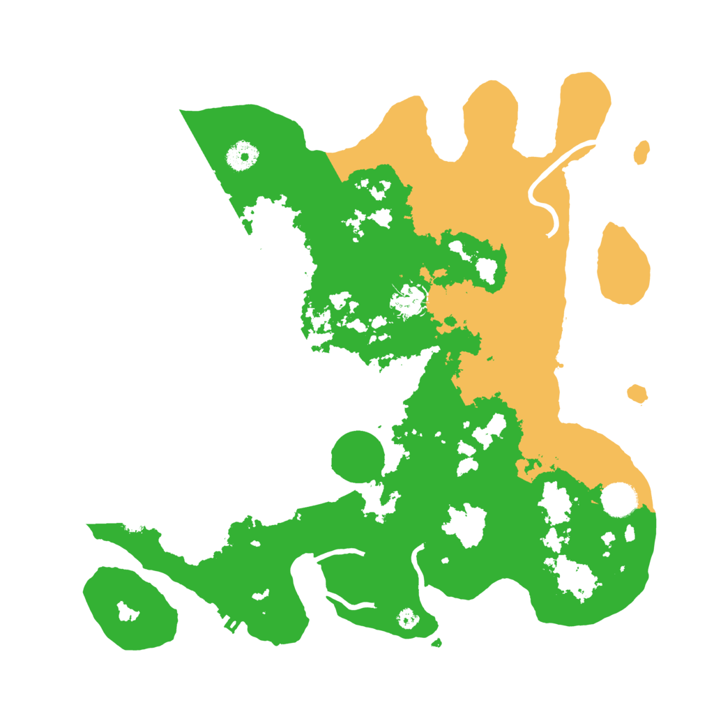 Biome Rust Map: Procedural Map, Size: 3600, Seed: 50001