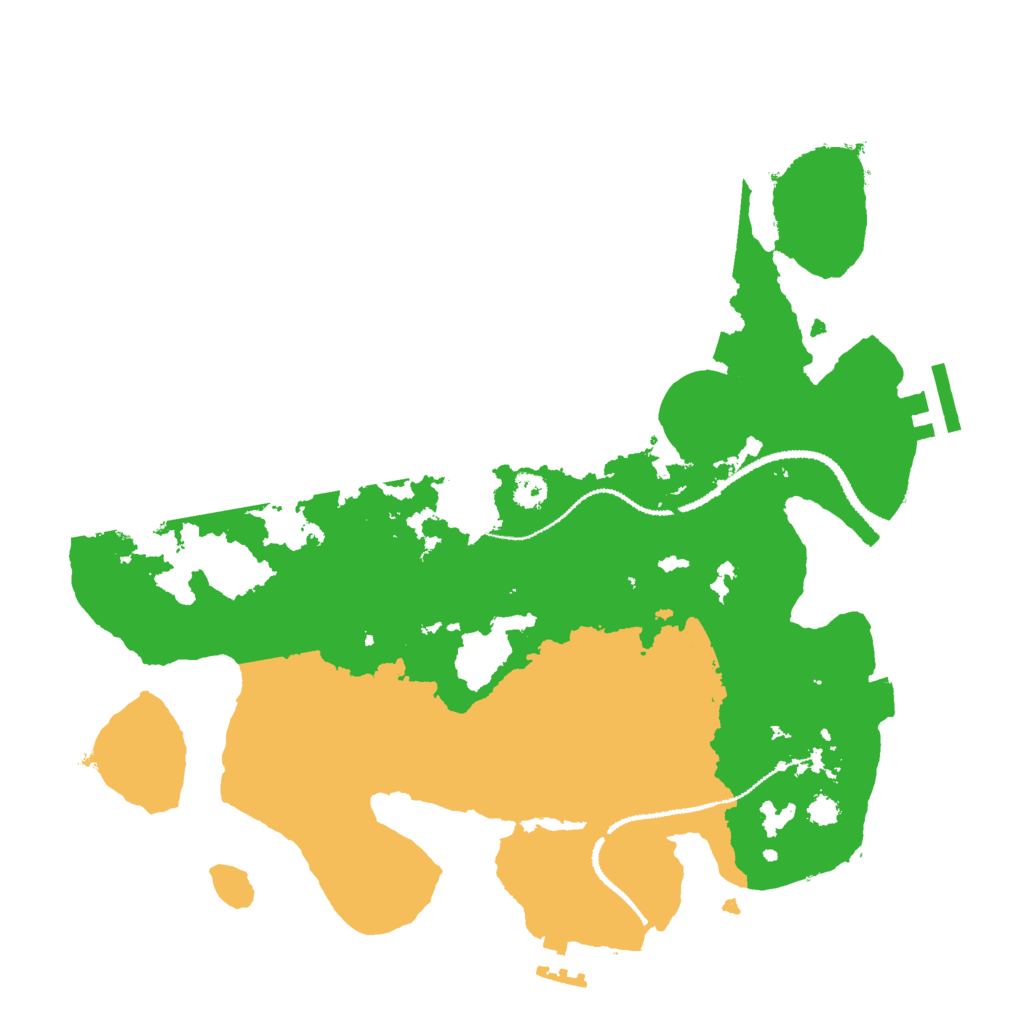 Biome Rust Map: Procedural Map, Size: 3000, Seed: 15544