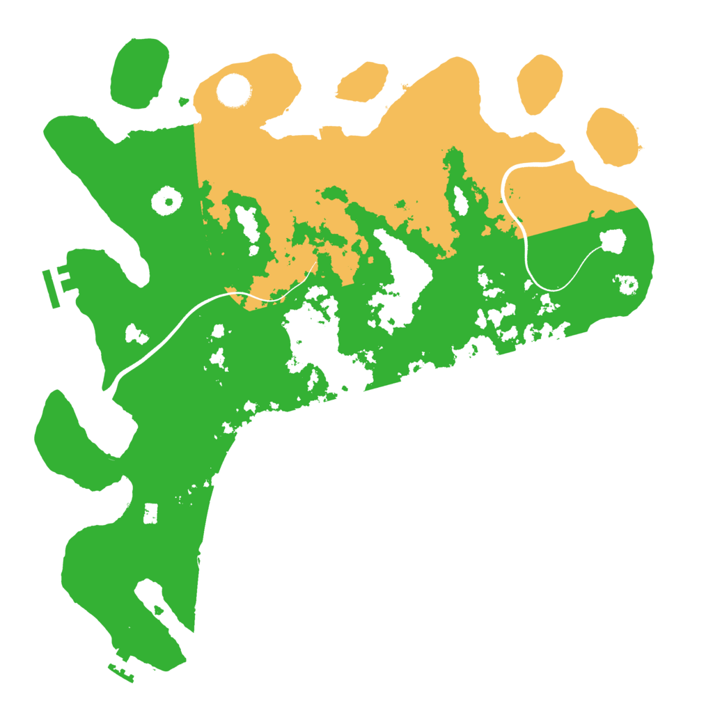 Biome Rust Map: Procedural Map, Size: 3700, Seed: 1310541421