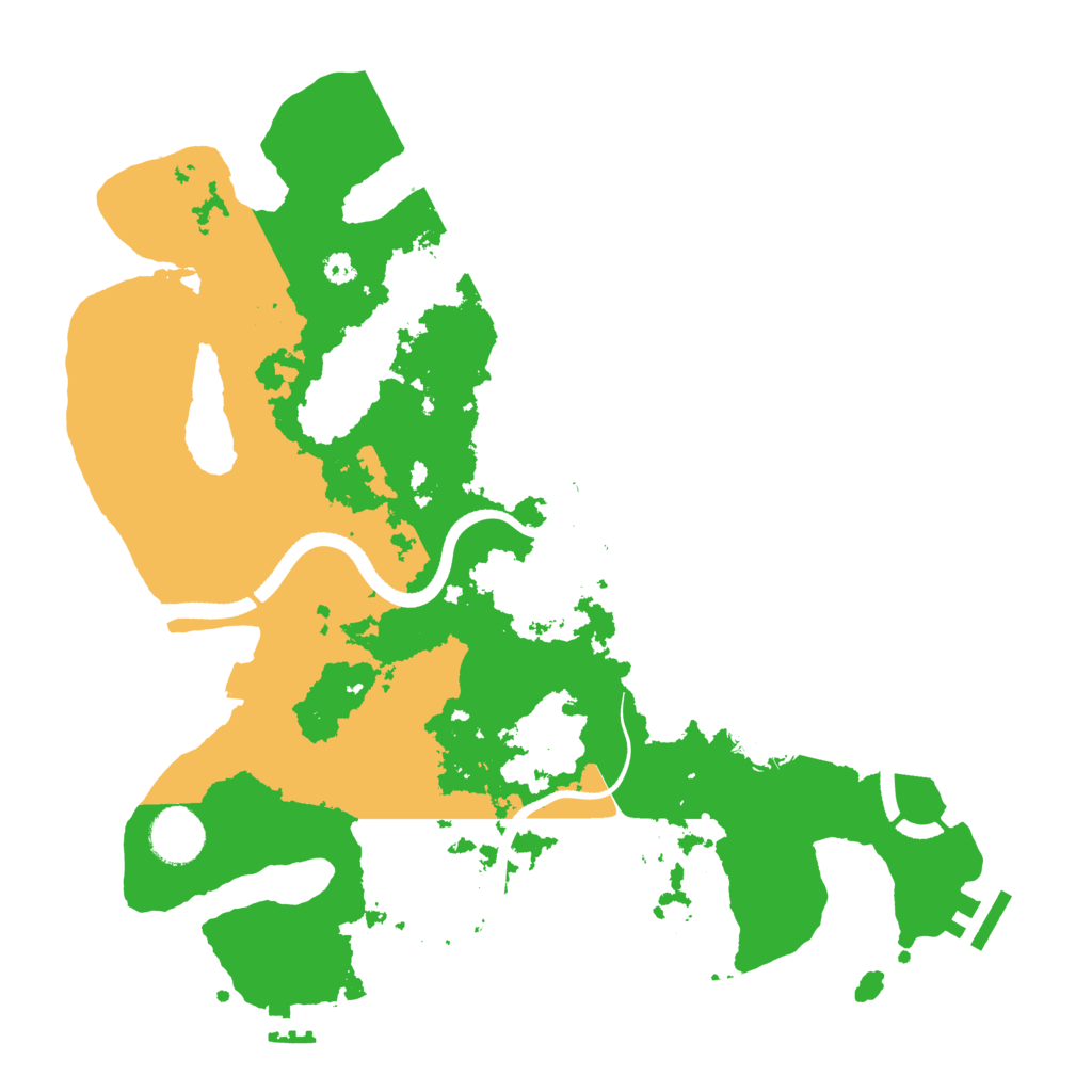 Biome Rust Map: Procedural Map, Size: 3500, Seed: 1595621197