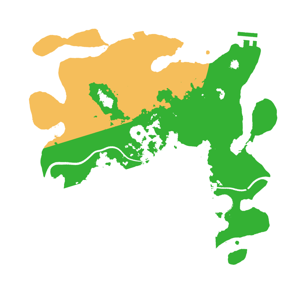 Biome Rust Map: Procedural Map, Size: 3000, Seed: 10695