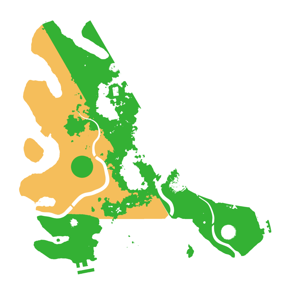 Biome Rust Map: Procedural Map, Size: 3500, Seed: 156961711
