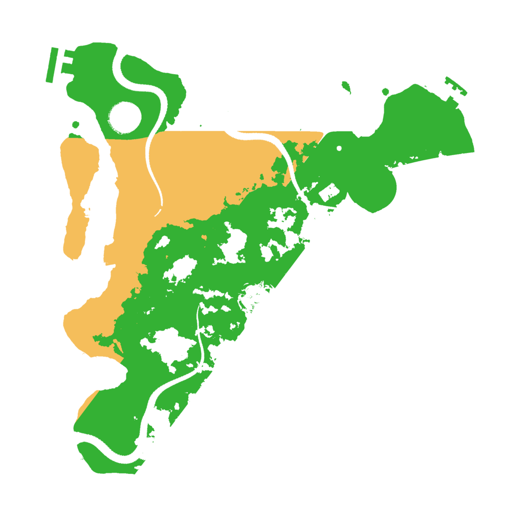 Biome Rust Map: Procedural Map, Size: 3000, Seed: 93939722