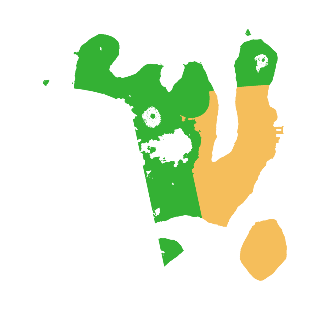 Biome Rust Map: Procedural Map, Size: 2500, Seed: 1859375277