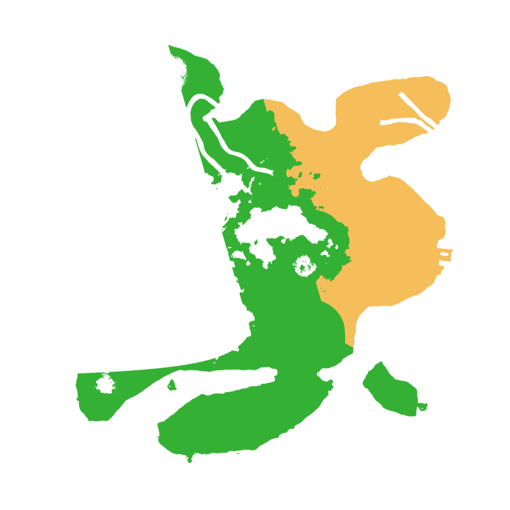 Biome Rust Map: Procedural Map, Size: 2500, Seed: 20230406