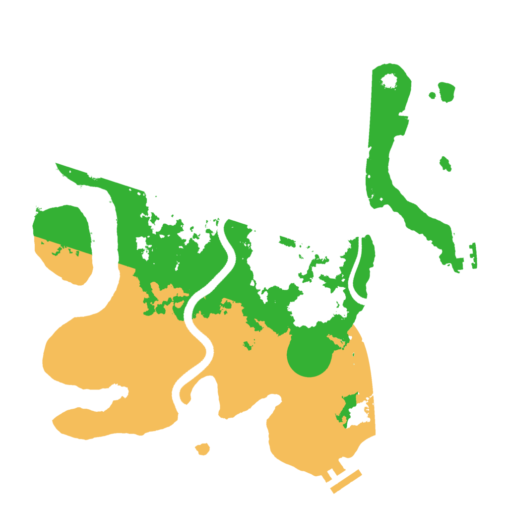 Biome Rust Map: Procedural Map, Size: 3000, Seed: 16707
