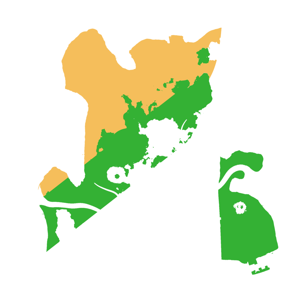 Biome Rust Map: Procedural Map, Size: 2500, Seed: 93046312