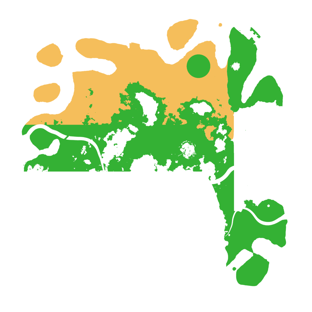 Biome Rust Map: Procedural Map, Size: 3500, Seed: 883802170