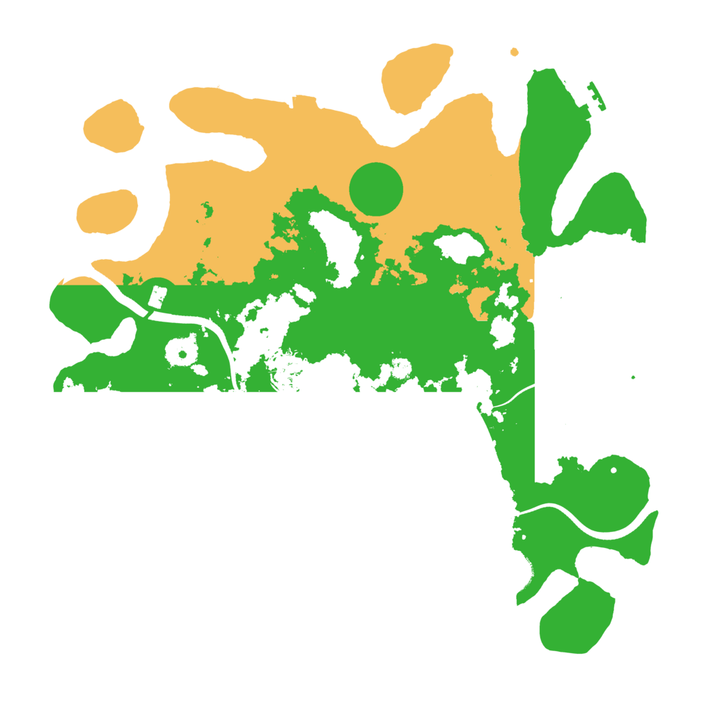 Biome Rust Map: Procedural Map, Size: 3500, Seed: 883802170