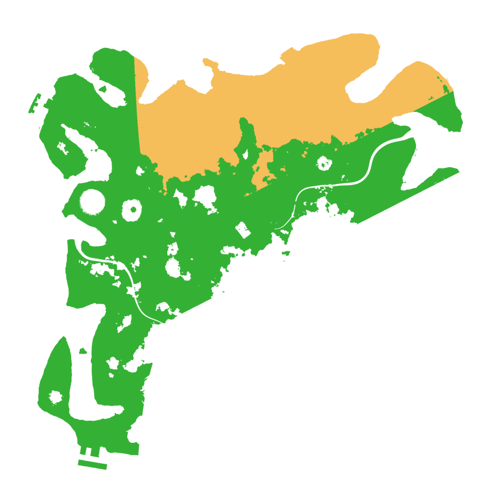Biome Rust Map: Procedural Map, Size: 3500, Seed: 522780986