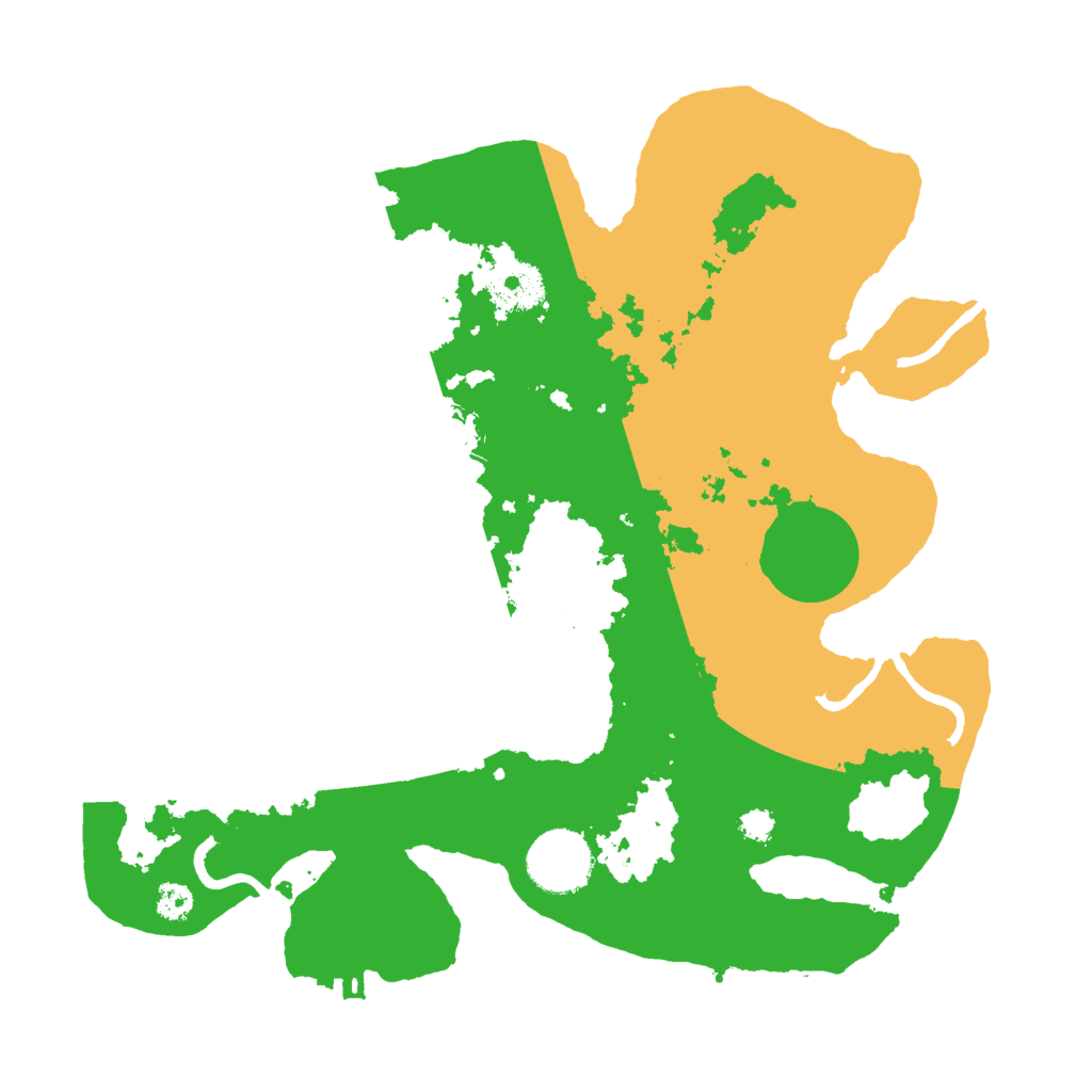 Biome Rust Map: Procedural Map, Size: 3000, Seed: 109387415