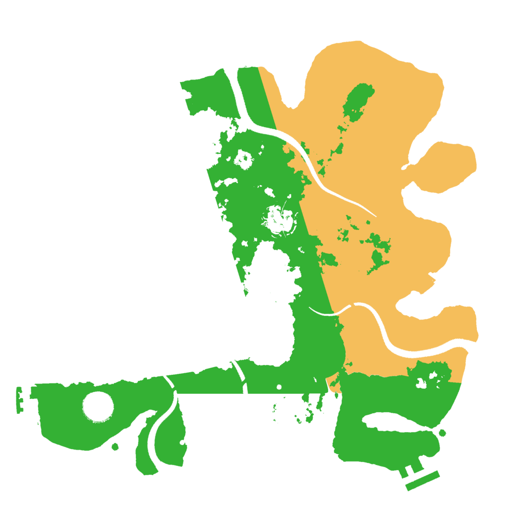 Biome Rust Map: Procedural Map, Size: 3000, Seed: 109387415