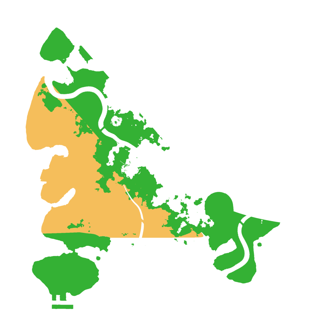Biome Rust Map: Procedural Map, Size: 3000, Seed: 16085