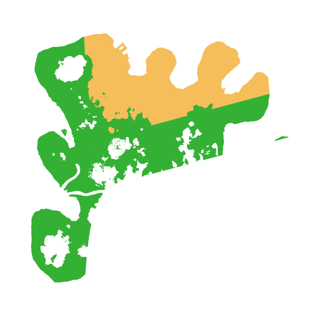 Biome Rust Map: Procedural Map, Size: 2500, Seed: 15252