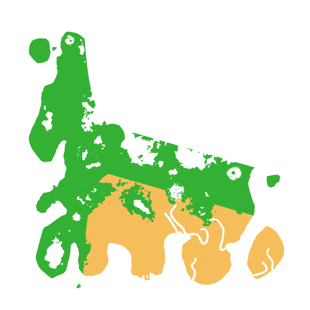 Biome Rust Map: Procedural Map, Size: 3500, Seed: 17172