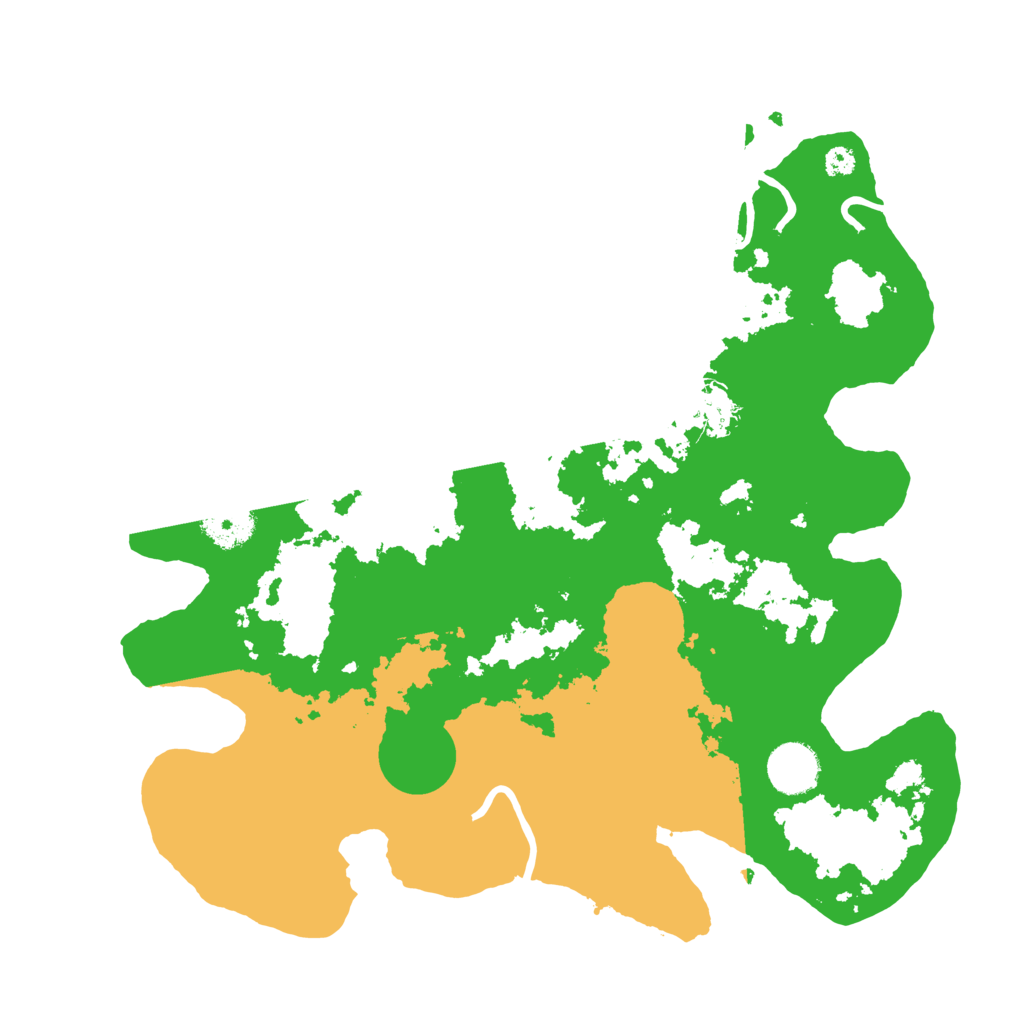 Biome Rust Map: Procedural Map, Size: 3500, Seed: 2030382981