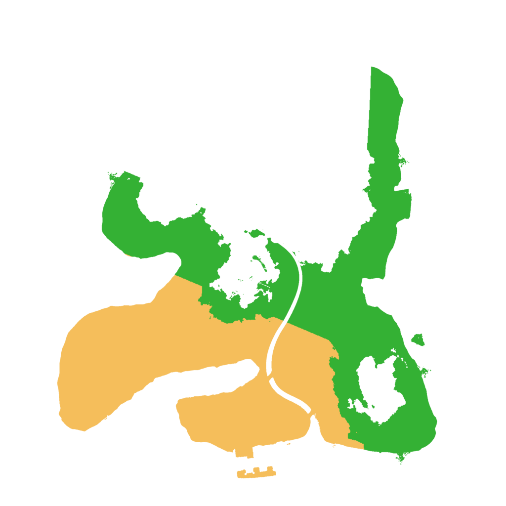 Biome Rust Map: Procedural Map, Size: 2000, Seed: 508187974