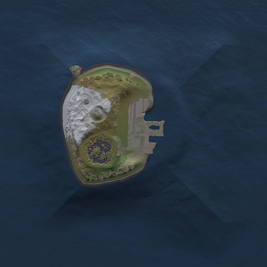 Rust Map: Procedural Map, Size: 1050, Seed: 713493999, 4 Monuments