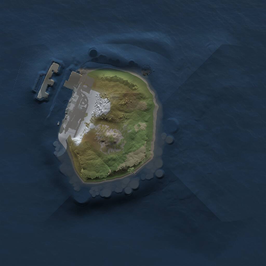 Rust Map: Procedural Map, Size: 1050, Seed: 713493999, 2 Monuments