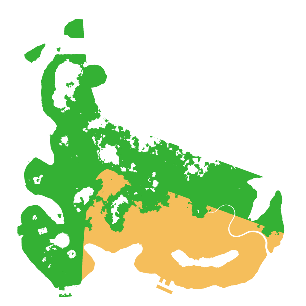 Biome Rust Map: Procedural Map, Size: 3700, Seed: 38770975