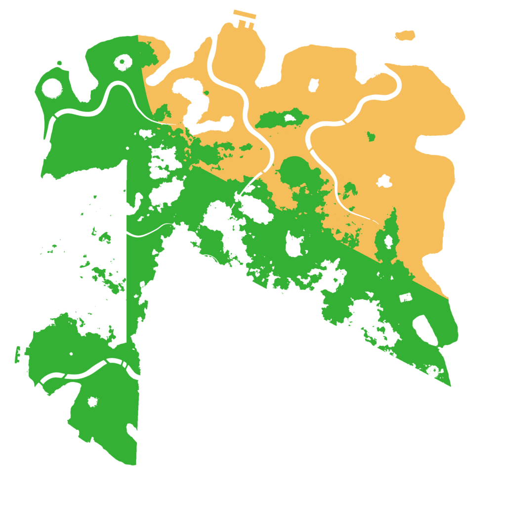 Biome Rust Map: Procedural Map, Size: 4500, Seed: 419174309