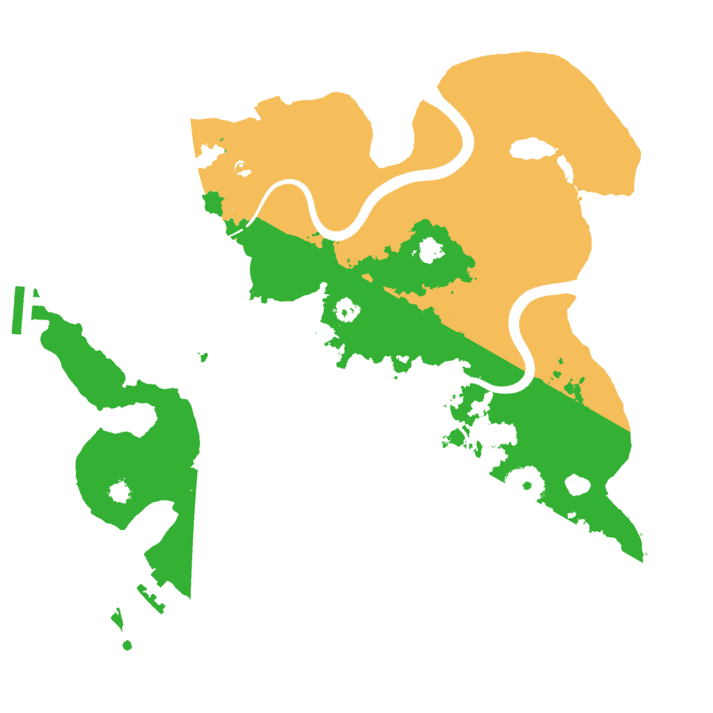 Biome Rust Map: Procedural Map, Size: 3000, Seed: 23079