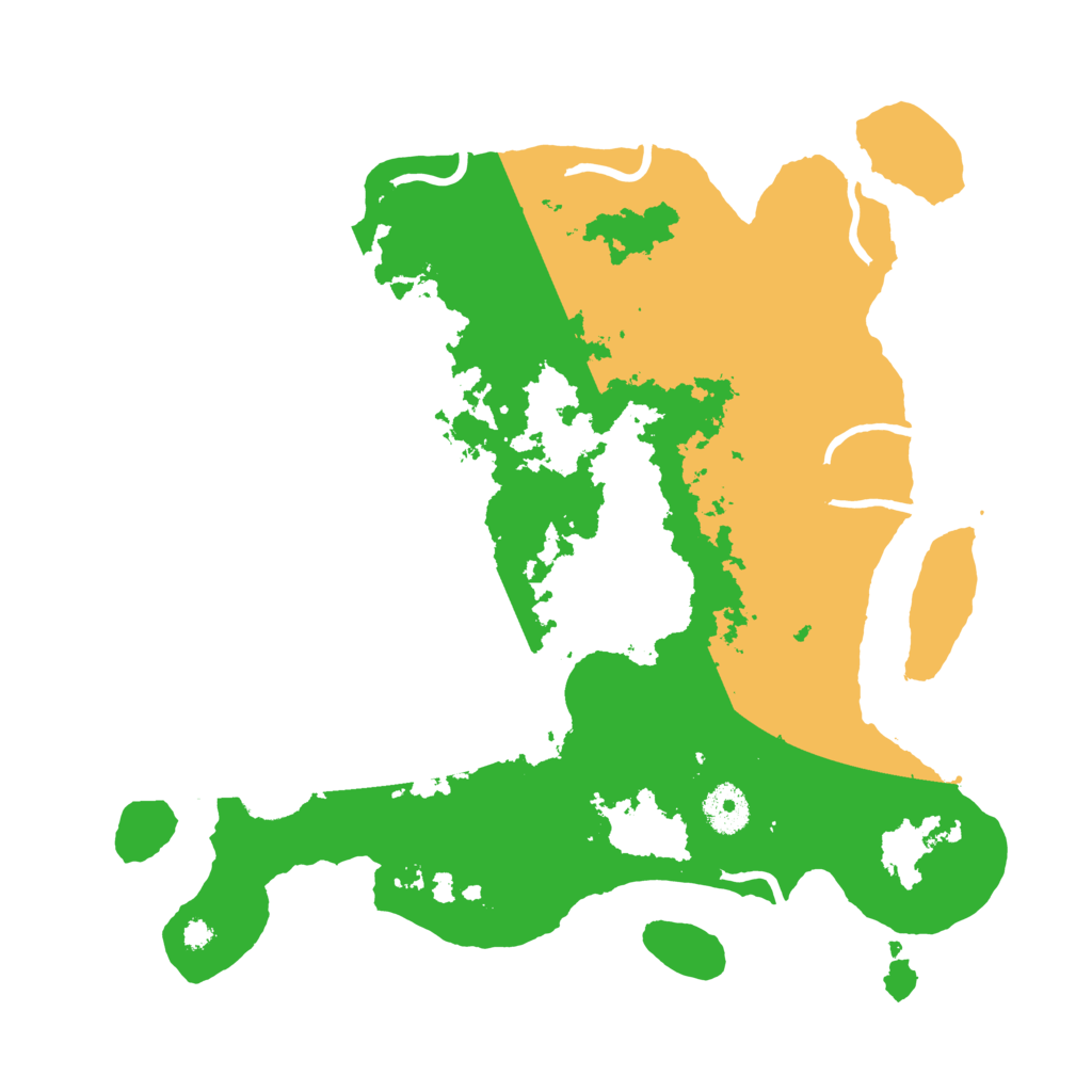 Biome Rust Map: Procedural Map, Size: 3500, Seed: 841312