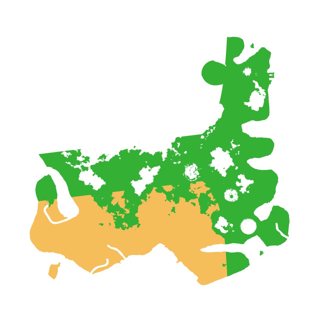 Biome Rust Map: Procedural Map, Size: 3500, Seed: 18928