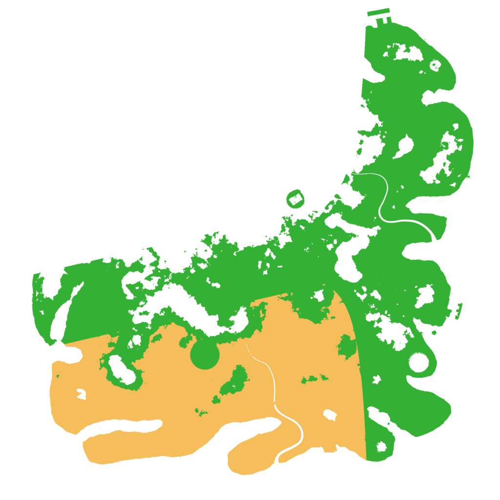 Biome Rust Map: Procedural Map, Size: 4500, Seed: 1759285261