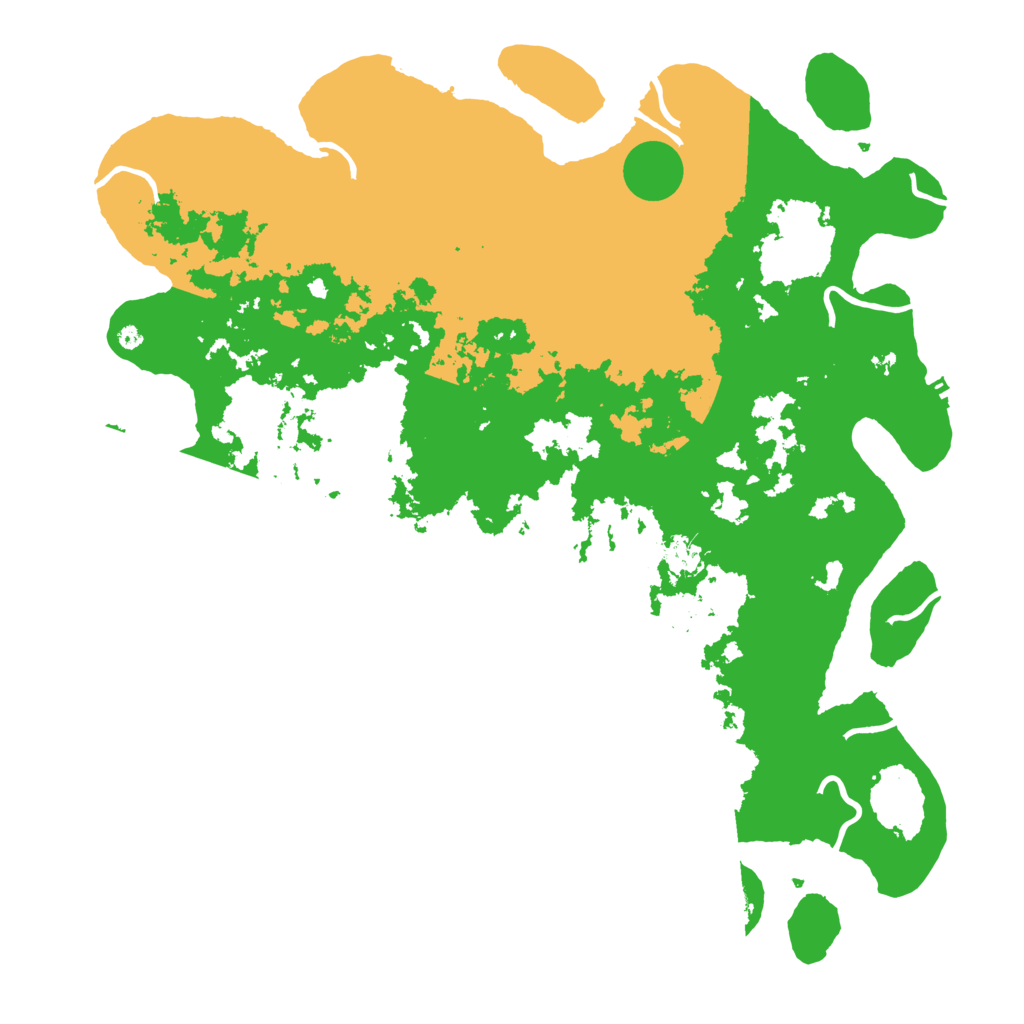 Biome Rust Map: Procedural Map, Size: 4500, Seed: 36169800