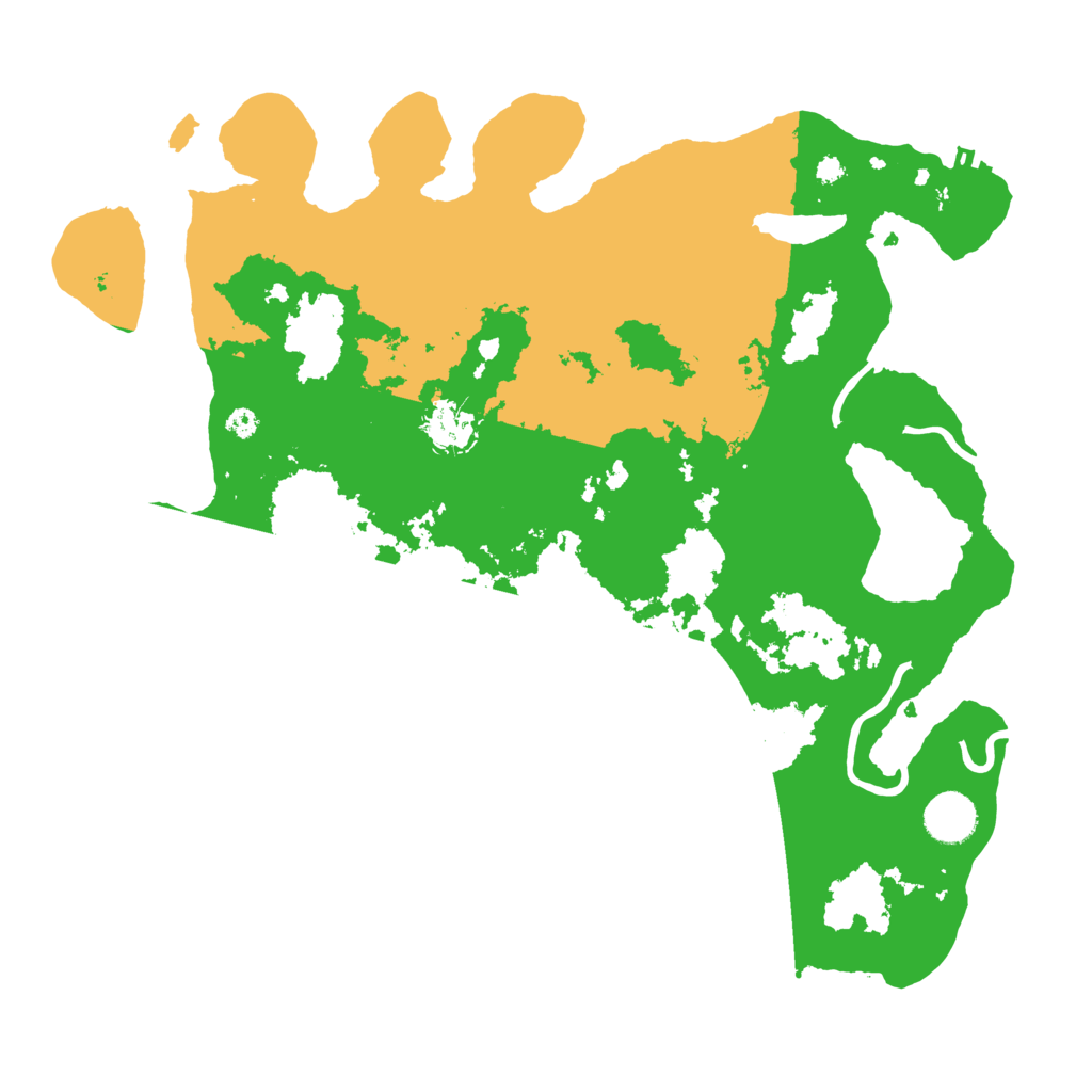 Biome Rust Map: Procedural Map, Size: 3700, Seed: 604933900