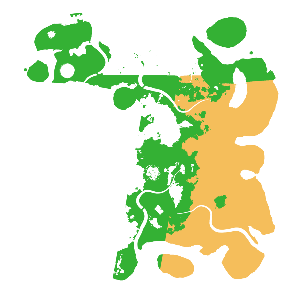 Biome Rust Map: Procedural Map, Size: 3700, Seed: 579280600