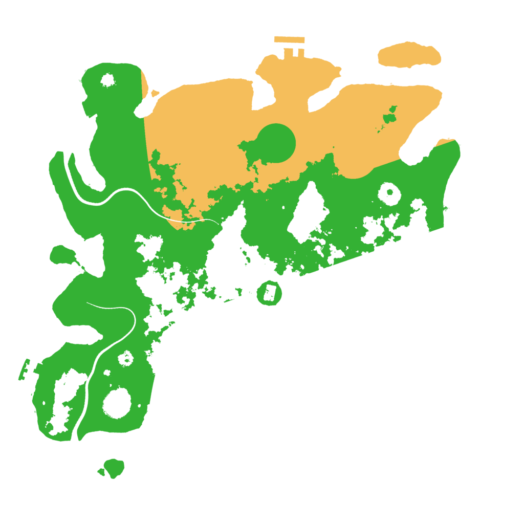 Biome Rust Map: Procedural Map, Size: 3500, Seed: 1624414698