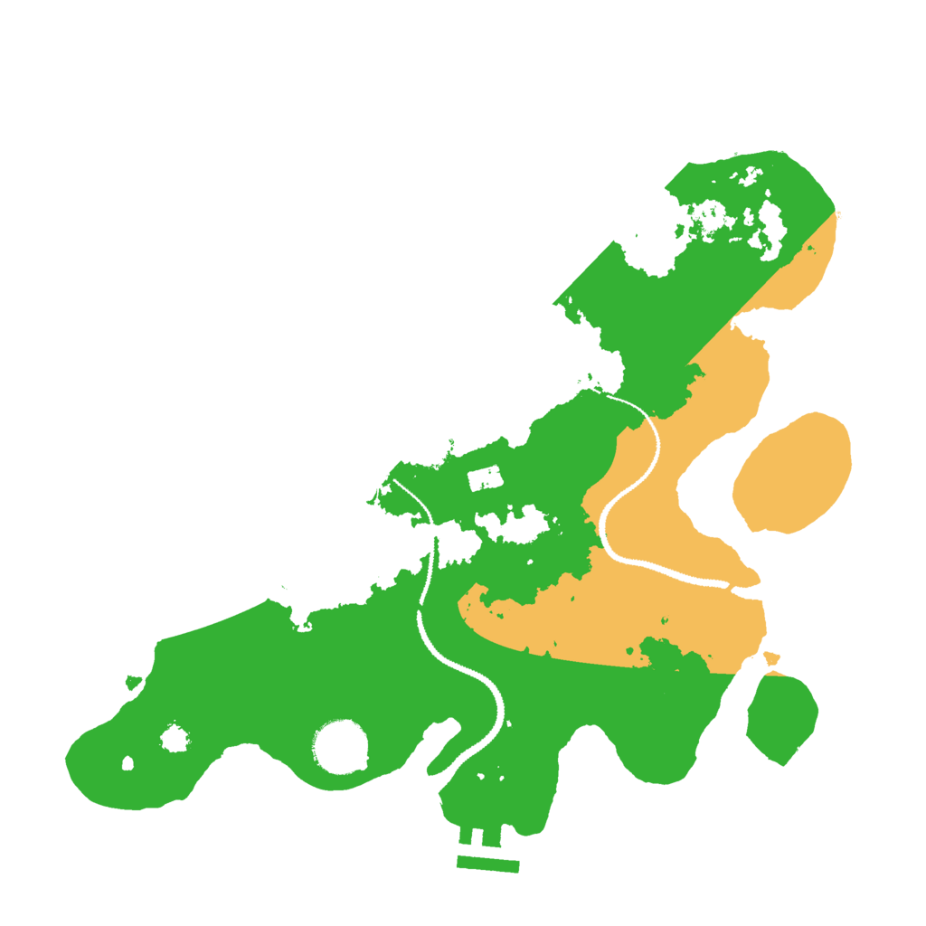 Biome Rust Map: Procedural Map, Size: 3000, Seed: 18265