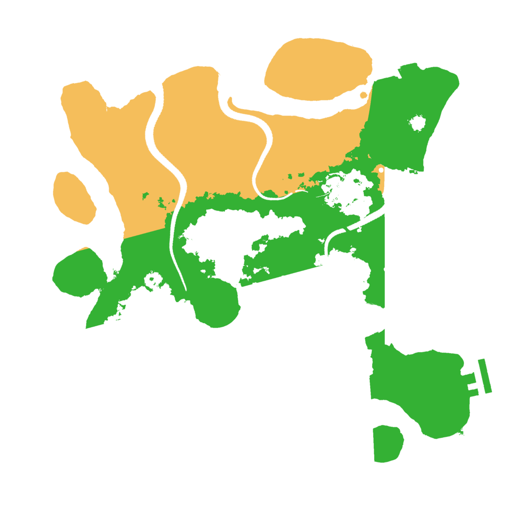 Biome Rust Map: Procedural Map, Size: 3000, Seed: 16222