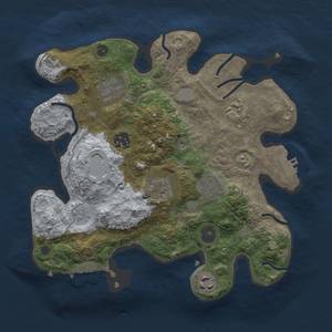 Thumbnail Rust Map: Procedural Map, Size: 3000, Seed: 29418, 13 Monuments